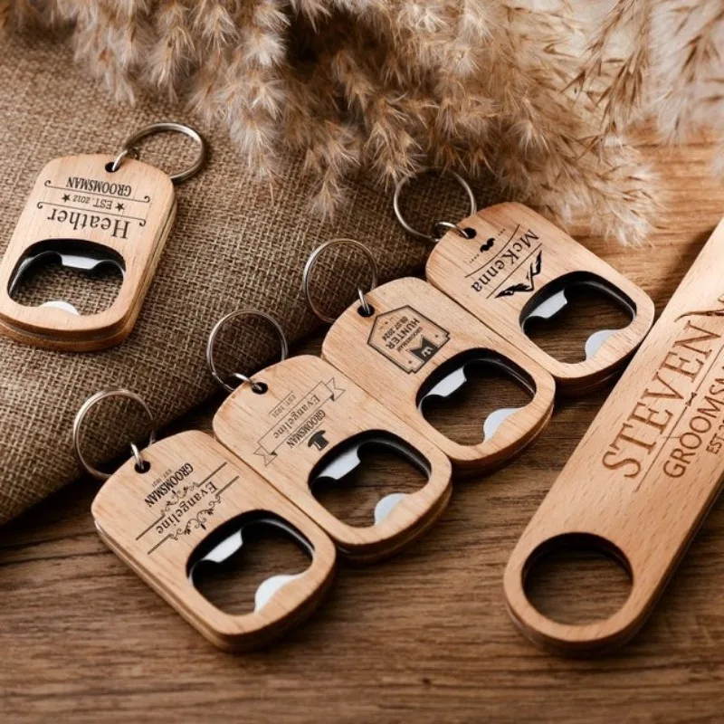 Vintage Fashion Names - Custom Name Beers Bottle Opener Wooden