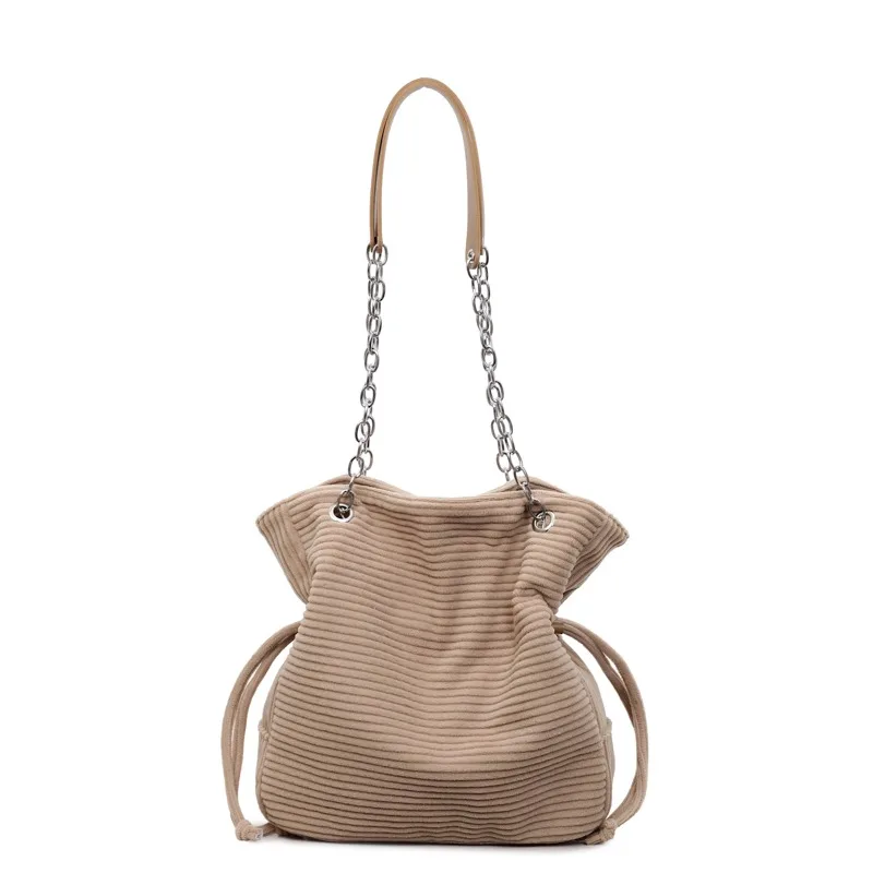 Vintage Fashion Paris - Trendy Minimalist Shopper Bag With Solid