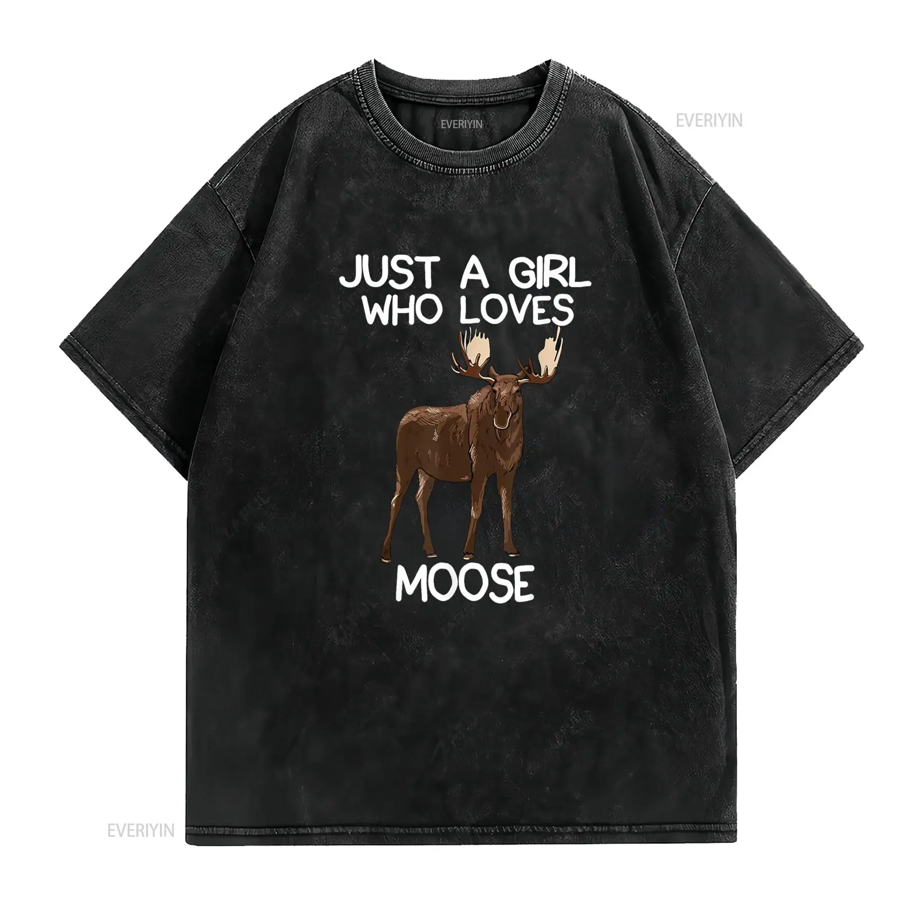 Just A Girl Who Loves Moose Fu - Vintage Fashion Quotes recensie en prijs