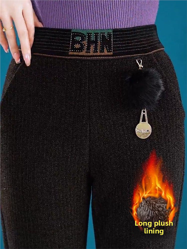 Shiny Sequin Fleece Lined Chin - Mom Jean High Rise recensie en prijs