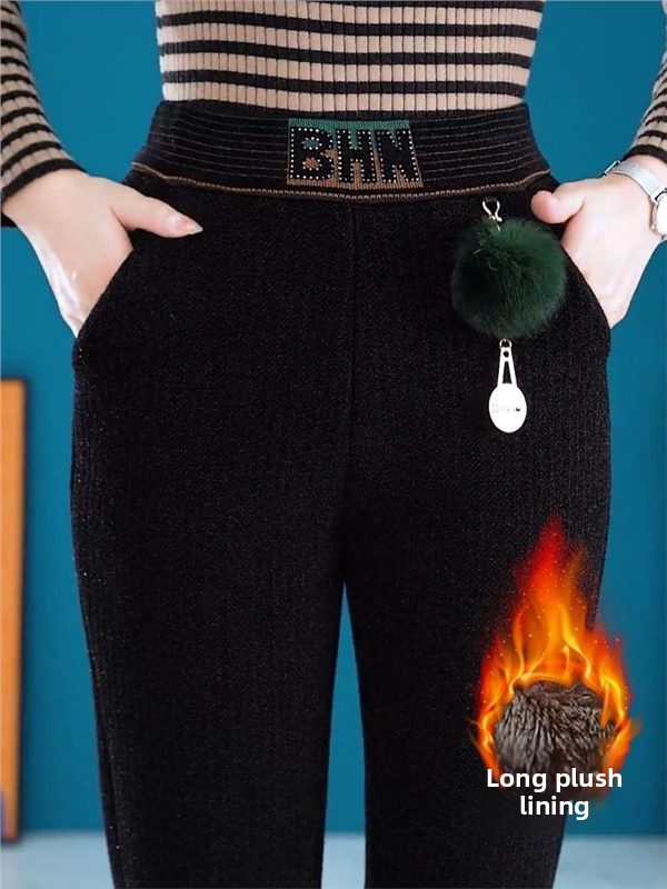 Shiny Sequin Fleece Lined Chin - Mom Jean High Rise recensie en prijs