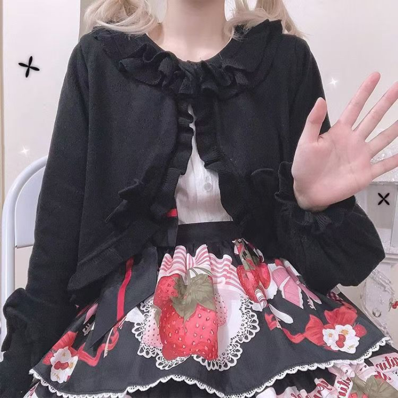 Vintage Lolita Bolero Jacket w - Crop Cardigan Vintage recensie en prijs