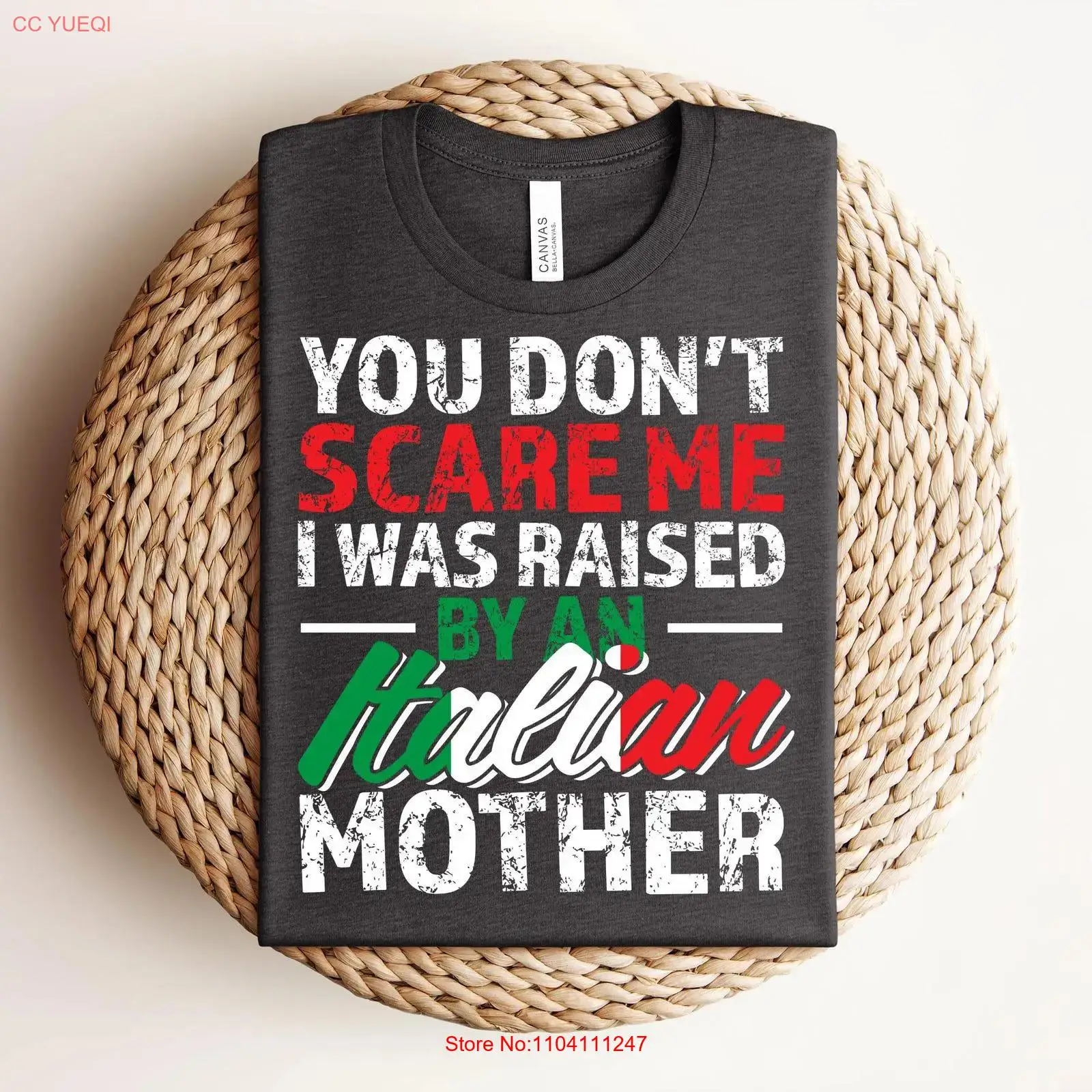 Funny Italian Mother T Shirt H - Vintage Fashion Quotes recensie en prijs
