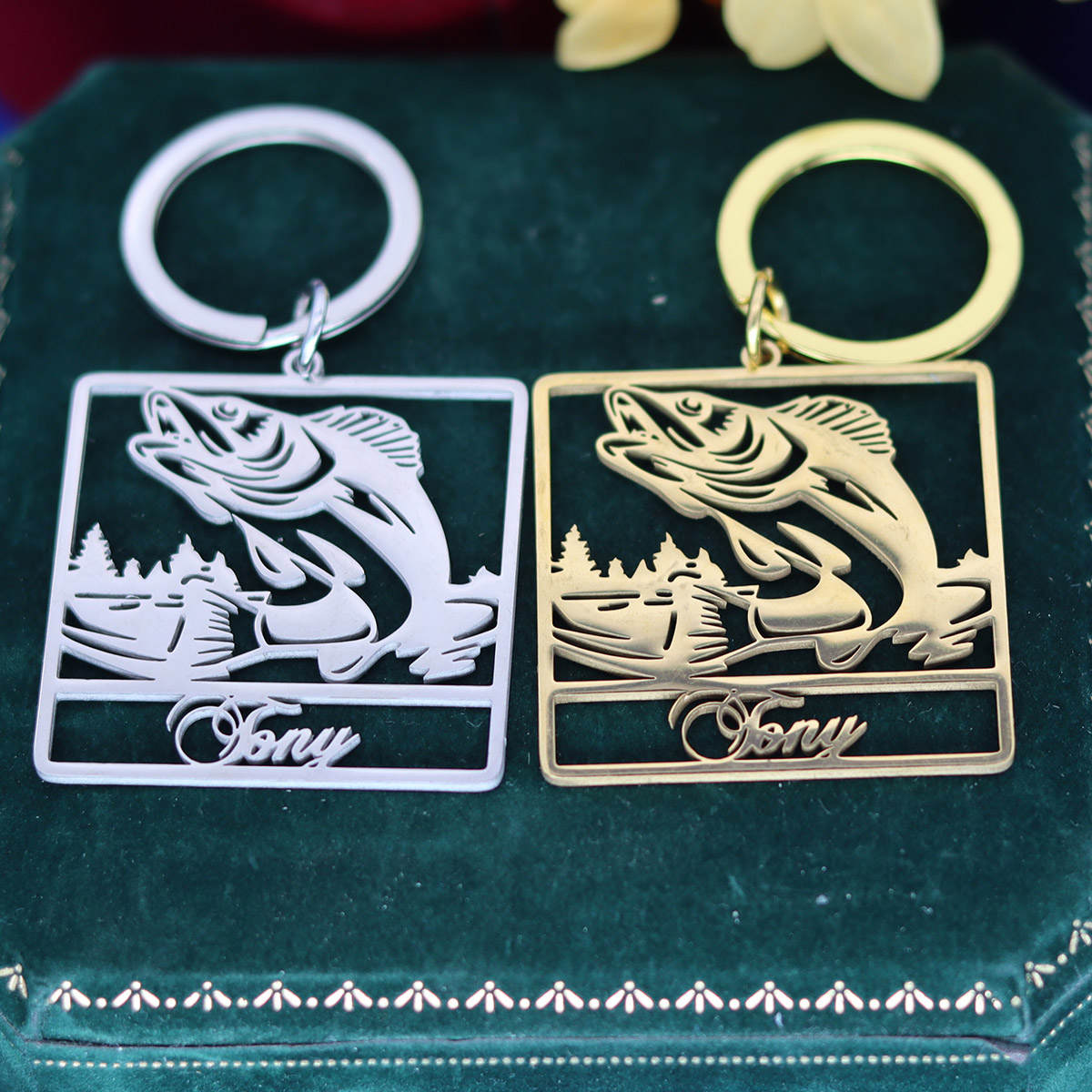 Custom Name Fish Keychain Pers - Vintage Fashion Names recensie en prijs