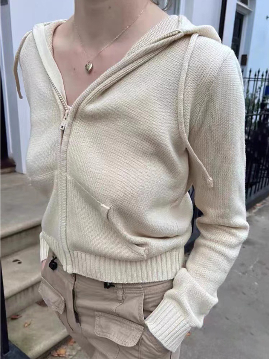 Sweet Cute Solid Knitted Cardi - Crop Cardigan Vintage recensie en prijs