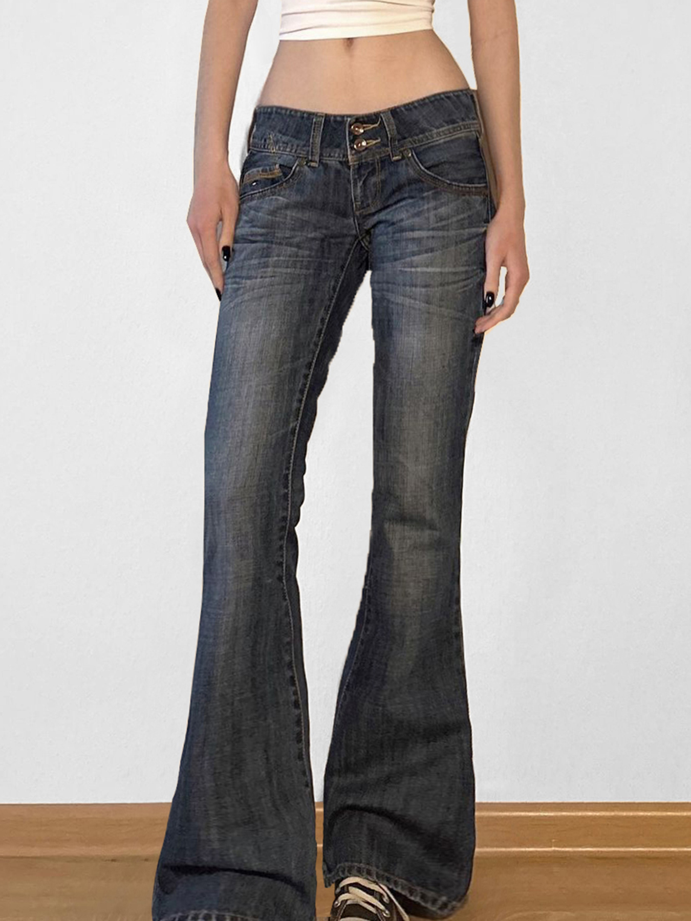 Vintage y2k Flared Jeans Retro - Mom Jean High Rise recensie en prijs