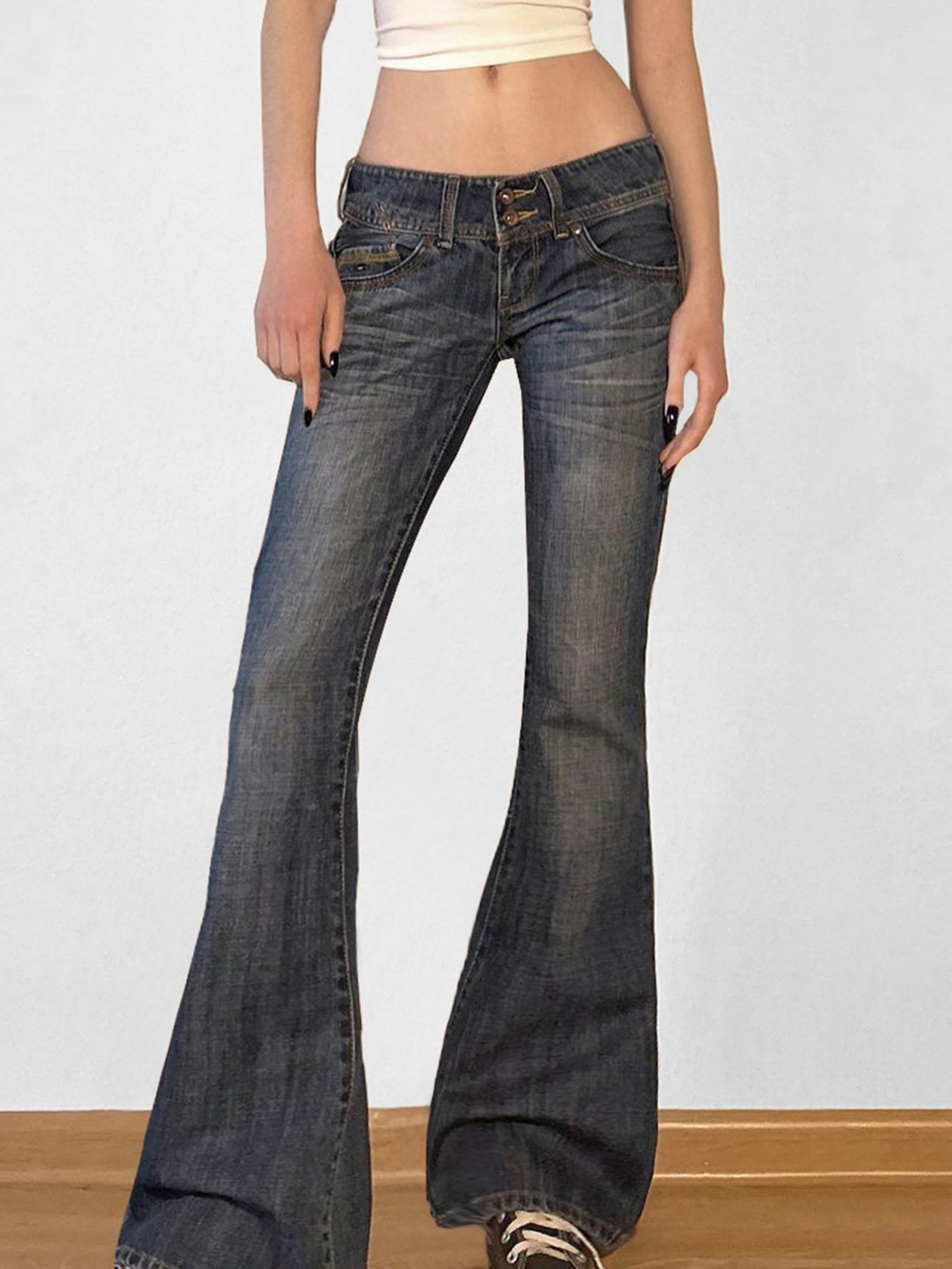 Vintage y2k Flared Jeans Retro - Mom Jean High Rise recensie en prijs