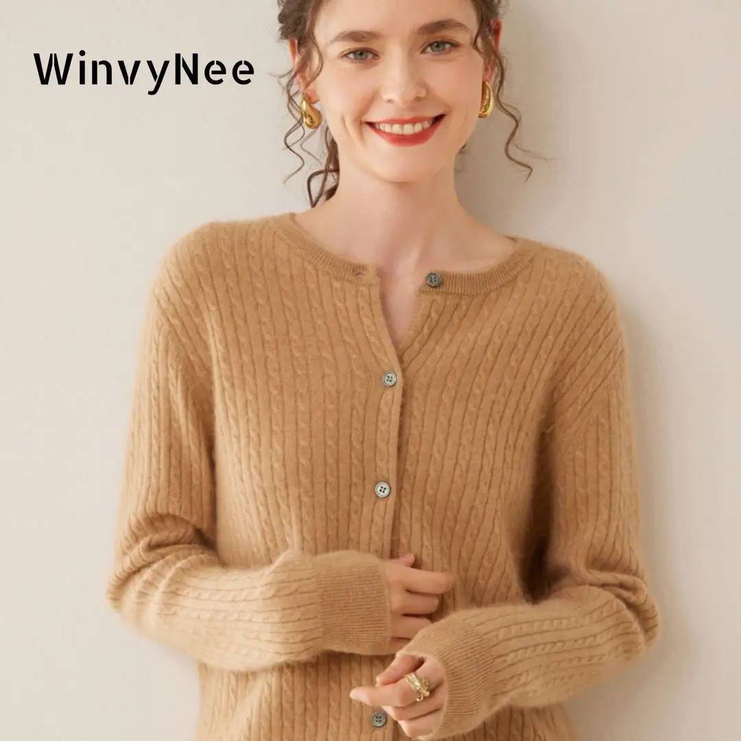 WinvyNee Women's Cashmere Meri - Crop Cardigan Vintage recensie en prijs