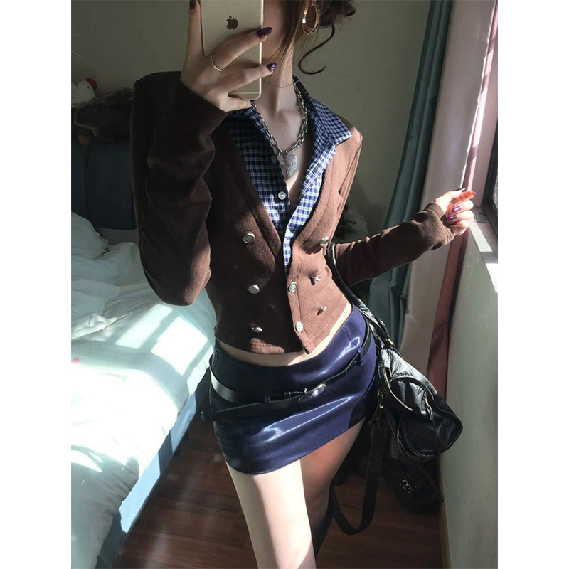 MEXZT Y2K Cropped Knitted Card - Crop Cardigan Vintage recensie en prijs