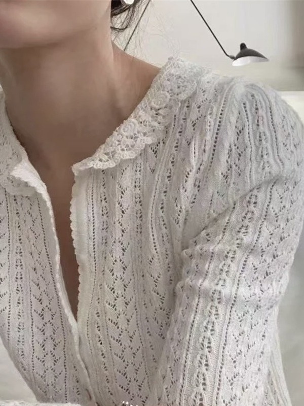 Elegant Short Knitted Open Car - Crop Cardigan Vintage recensie en prijs