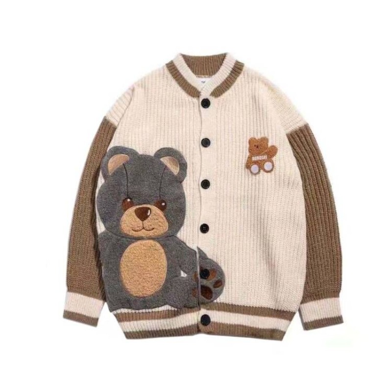 Womens Cute Bear Graphic Embro - Varsity Jacket Wool recensie en prijs