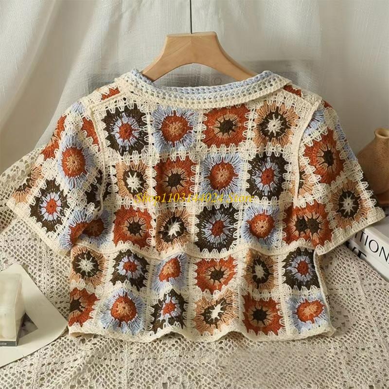 N5KE Crochet Short Sleeve Crop - Crop Cardigan Vintage recensie en prijs