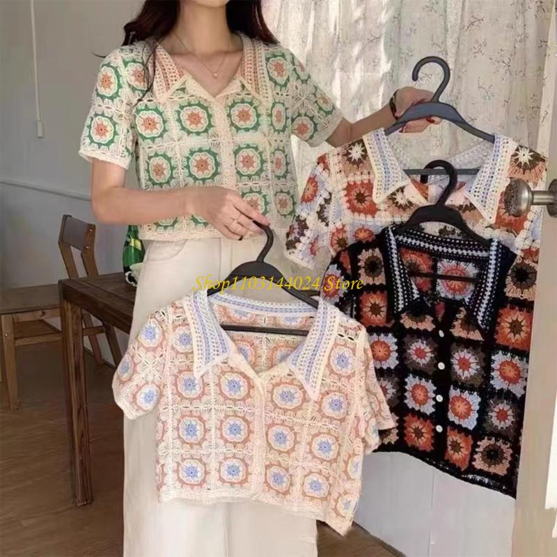 N5KE Crochet Short Sleeve Crop - Crop Cardigan Vintage recensie en prijs