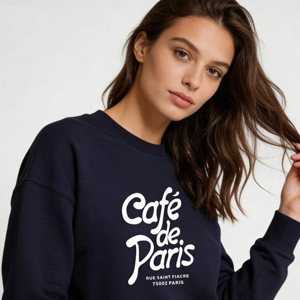 Cafe de Paris Letters Printing - Vintage Fashion Paris recensie en prijs