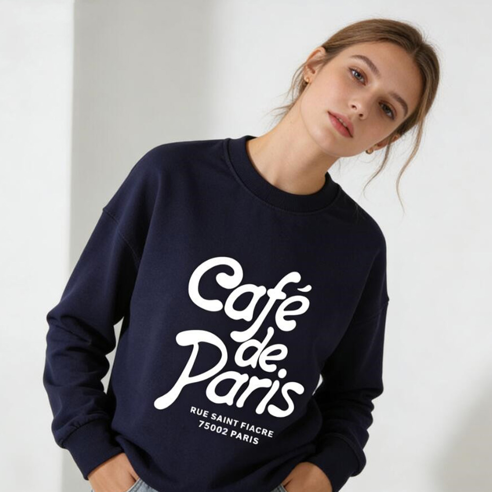 Cafe de Paris Letters Printing - Vintage Fashion Paris recensie en prijs