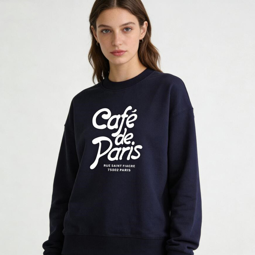 Cafe de Paris Letters Printing - Vintage Fashion Paris recensie en prijs