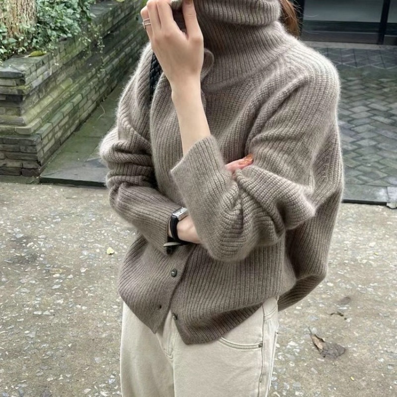 Women'S Stand Collar Cardigan  - Crop Cardigan Vintage recensie en prijs