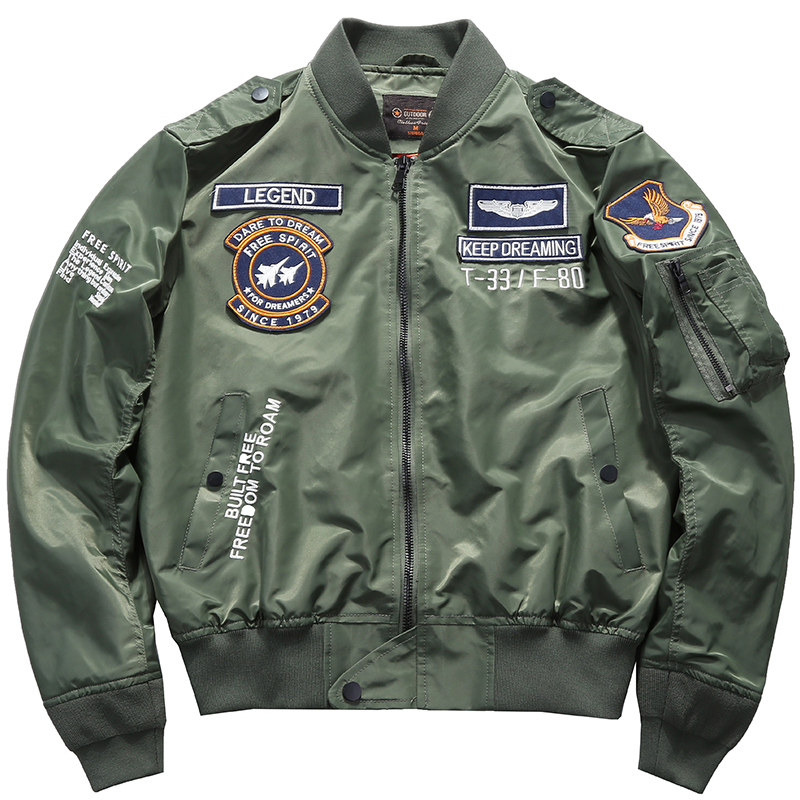 Men's Spring Tactical Army MA- - Varsity Jacket Wool recensie en prijs