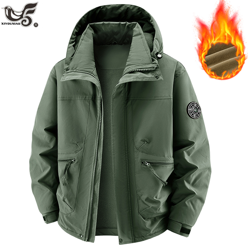 Men Parkas Thick Warm Hooded C - Varsity Jacket Wool recensie en prijs