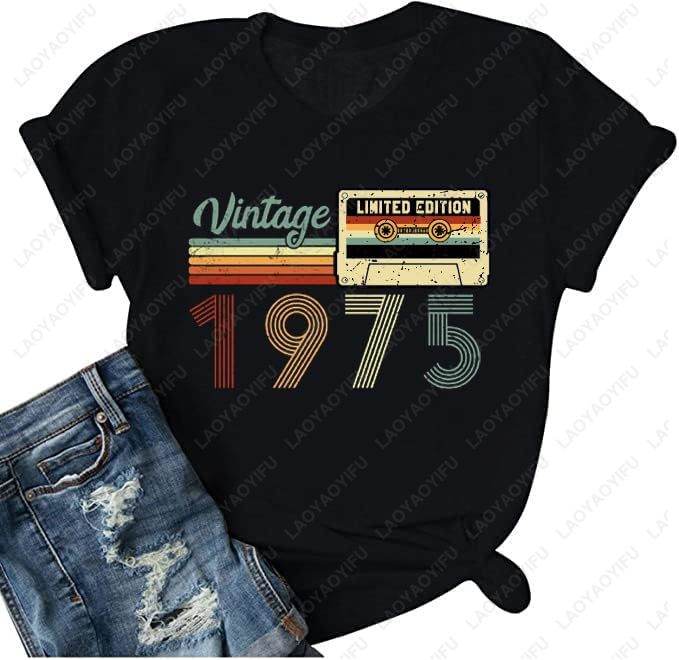 Vintage 1975 T-Shirts for Wome - Vintage Fashion Meaning recensie en prijs