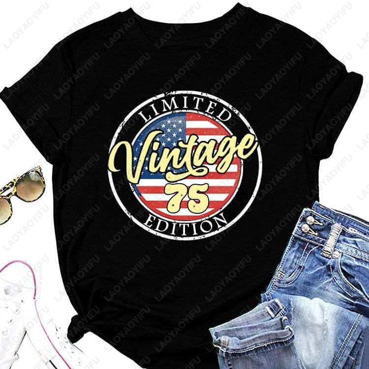 Vintage 1975 T-Shirts for Wome - Vintage Fashion Meaning recensie en prijs
