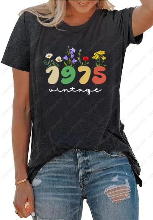 Vintage 1975 T-Shirts for Wome - Vintage Fashion Meaning recensie en prijs