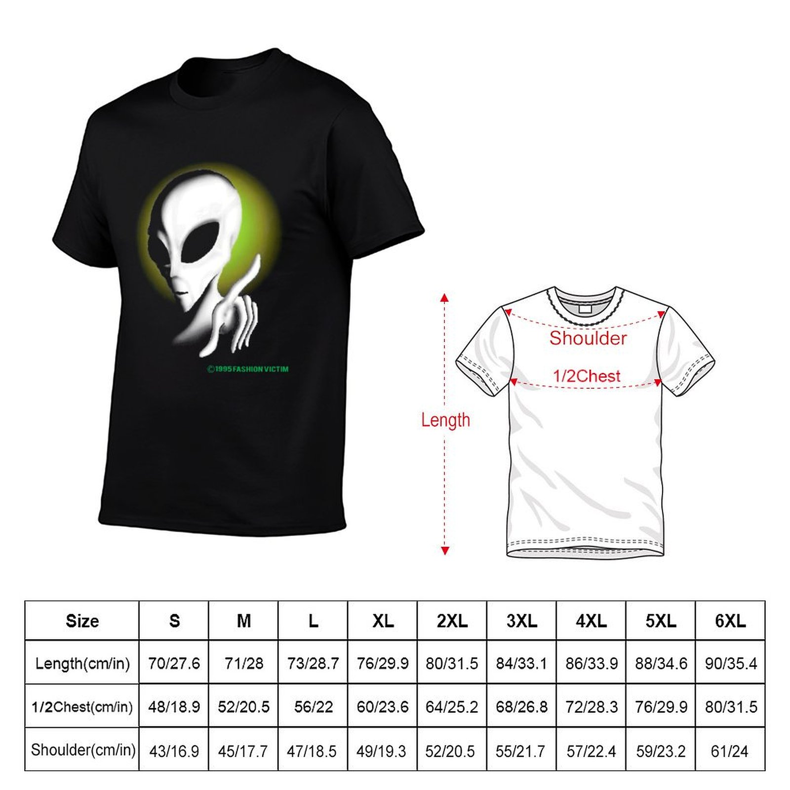 1995 ALIEN Vintage Glow In The - Vintage Fashion Victim recensie en prijs