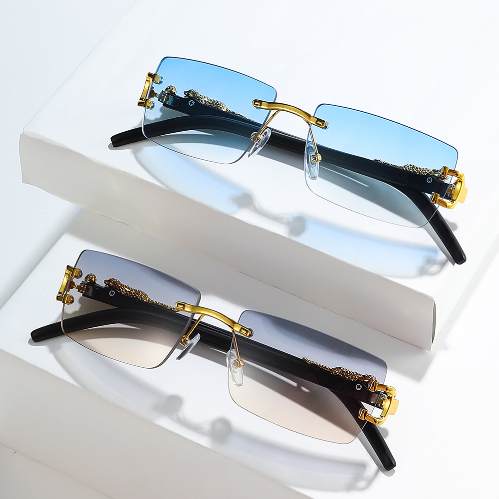 1PCS Fashion Vintage Rimless S - Vintage Fashion Girl recensie en prijs