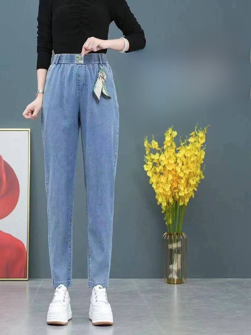 High Waist Straight Leg Ice Si - Mom Jean High Rise recensie en prijs