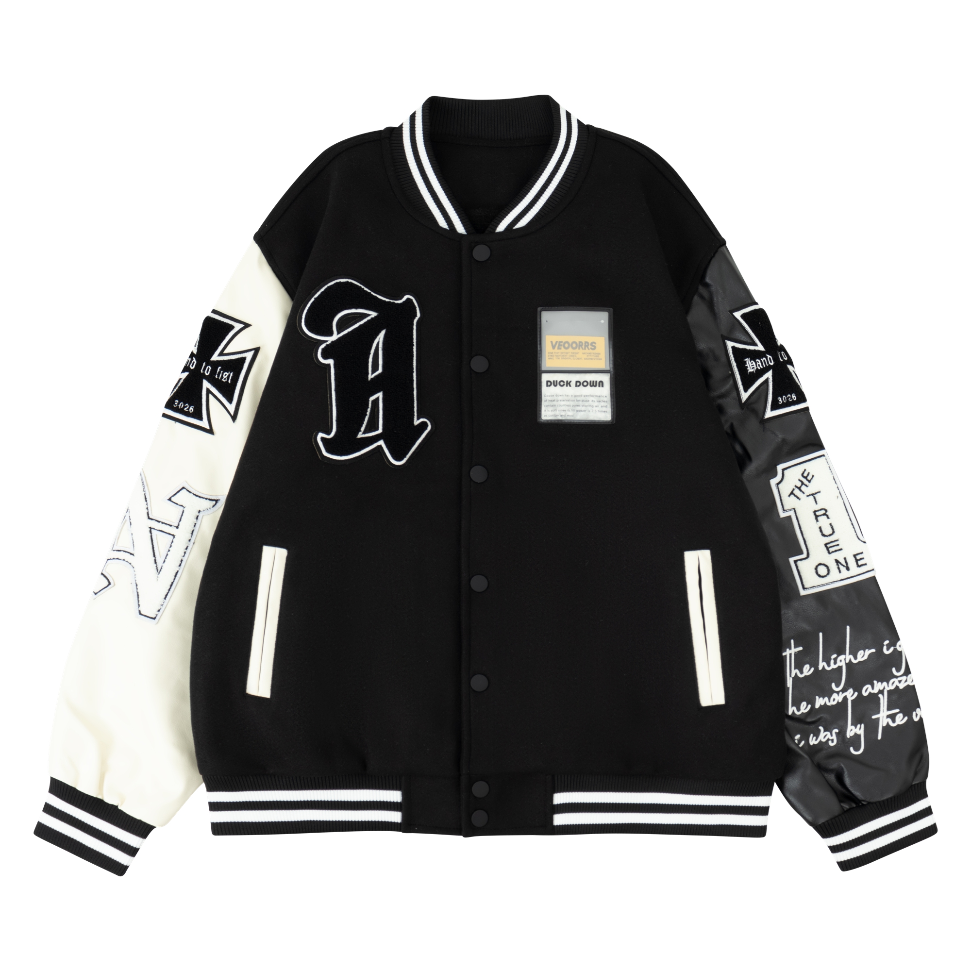 Men's Plush Inner Bomber Jacke - Varsity Jacket Wool recensie en prijs