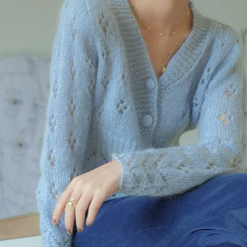 Women's Sweater Kawaii Cardiga - Crop Cardigan Vintage recensie en prijs