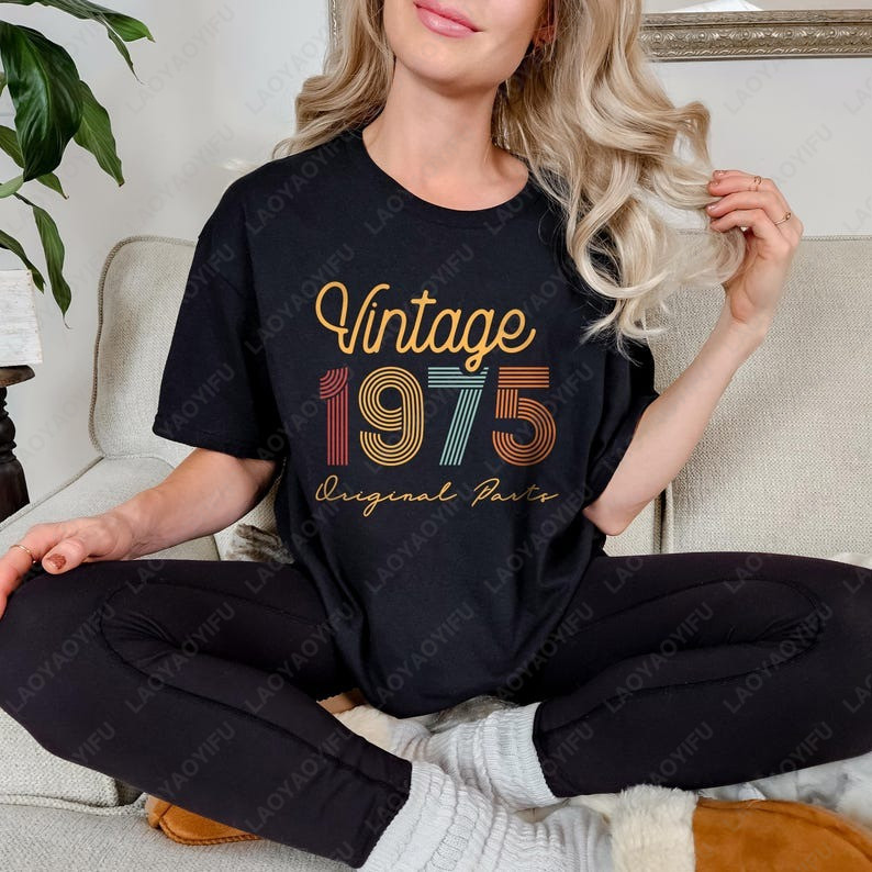 50th Birthday  Born in 1975 Vi - Vintage Fashion Meaning recensie en prijs