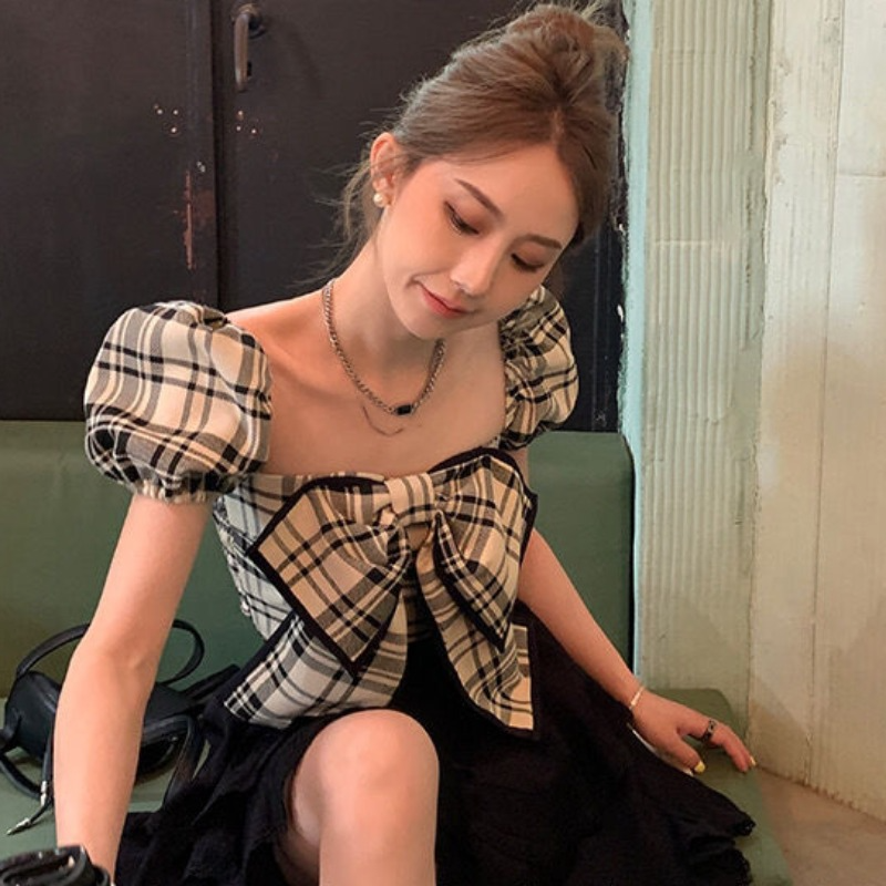 Plaid Blouses Women Y2k Summer - Vintage Fashion Club recensie en prijs