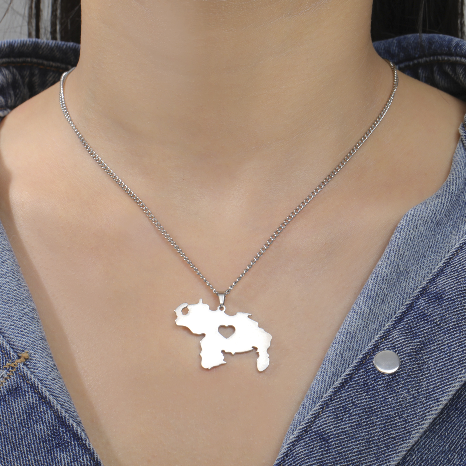 LIKGREAT Venezuela Map Necklac - Vintage Fashion Meaning recensie en prijs