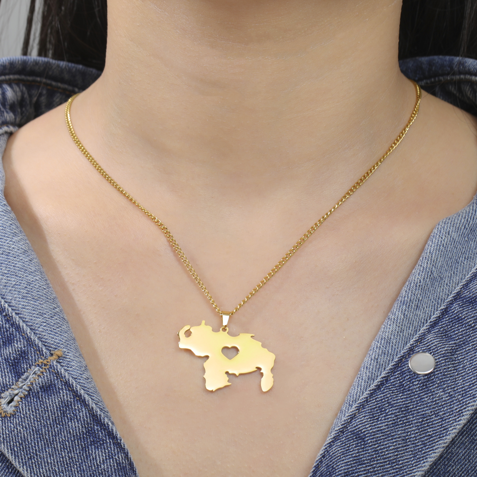 LIKGREAT Venezuela Map Necklac - Vintage Fashion Meaning recensie en prijs