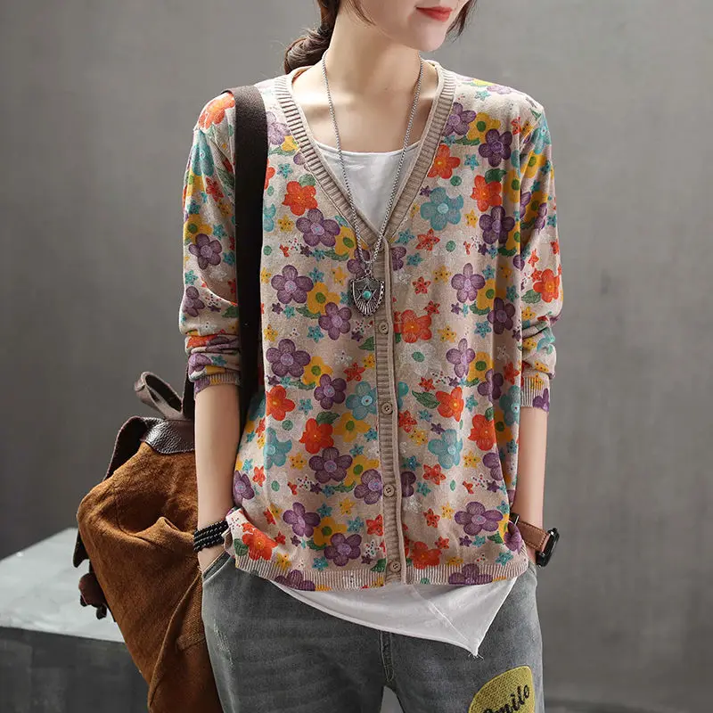 Vintage Loose Sweaters Coat Sp - Crop Cardigan Vintage recensie en prijs