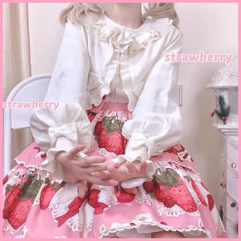 Japanese Lolita Heart Cut-out  - Crop Cardigan Vintage recensie en prijs