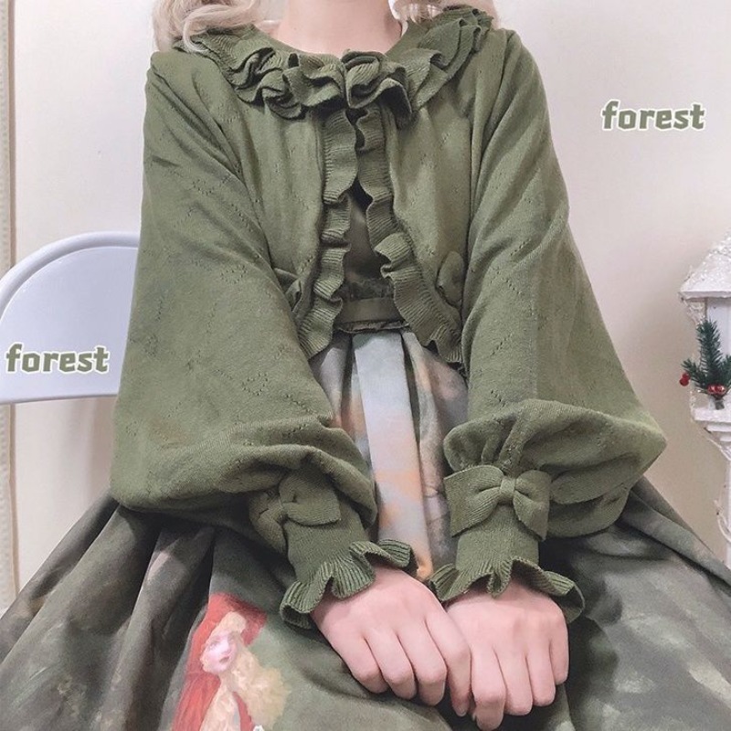 Japanese Lolita Heart Cut-out  - Crop Cardigan Vintage recensie en prijs