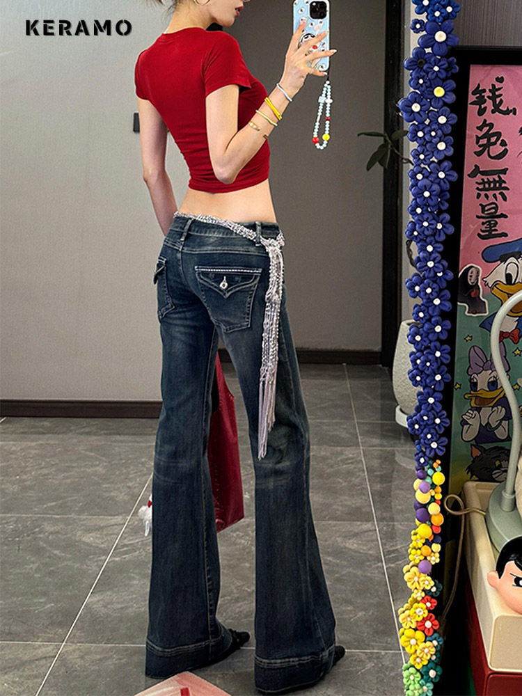 Streetwear y2k Flare Jeans Dis - Mom Jean High Rise recensie en prijs