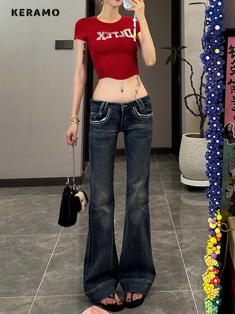 Streetwear y2k Flare Jeans Dis - Mom Jean High Rise recensie en prijs