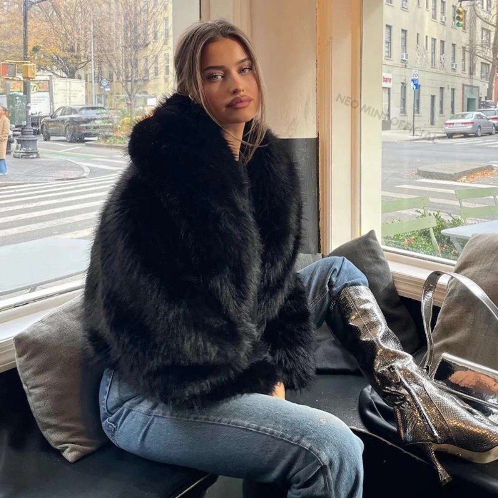Faux Fur Coat Fashion Shawl Co - Vintage Fashion Wholesale recensie en prijs