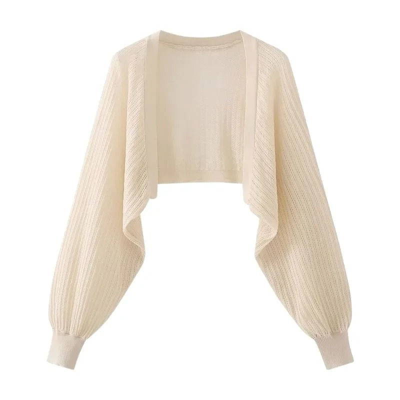 Vintage Sheer Mesh Cropped Car - Crop Cardigan Vintage recensie en prijs