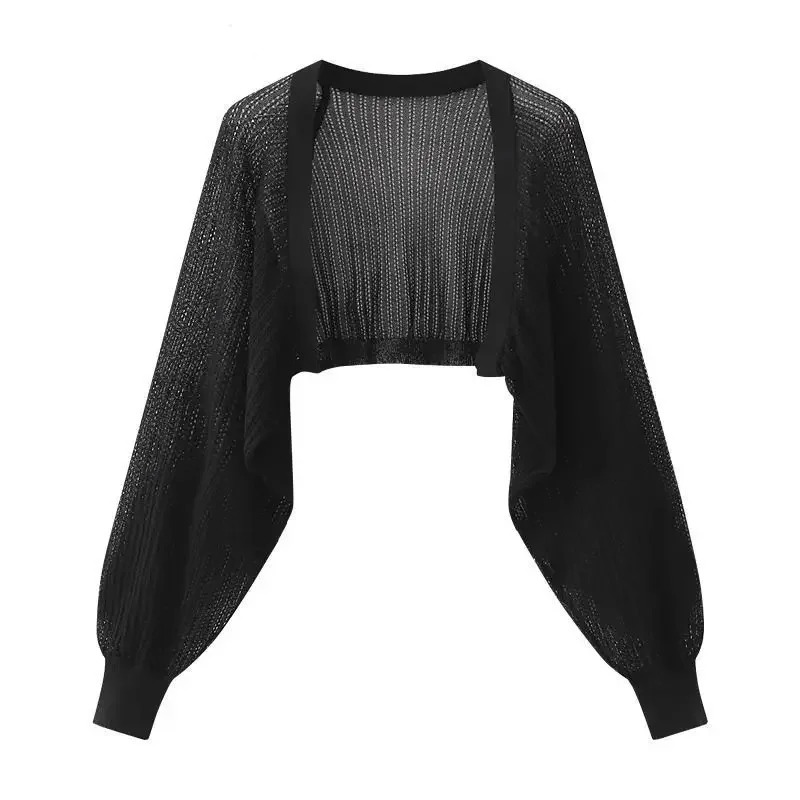 Vintage Sheer Mesh Cropped Car - Crop Cardigan Vintage recensie en prijs